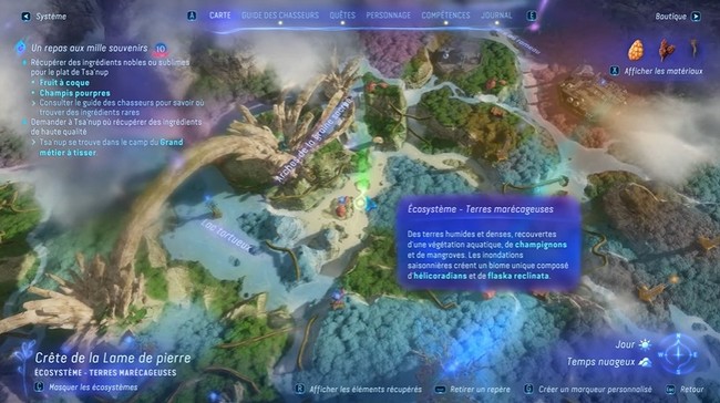 terres marécageuses de la Forêt des Kinglors-Avatar Frontiers of Pandora