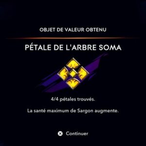 Pétales de l'Arbre Soma Prince of Persia The Lost Crown