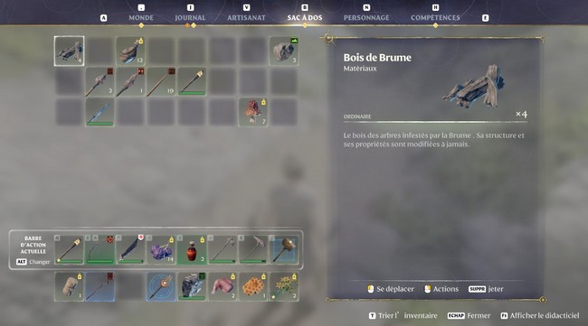 bois de brume sur Enshrouded