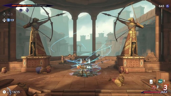 résoudre le puzzle Deux statues d'archers dans Prince of Persia The Lost Crown