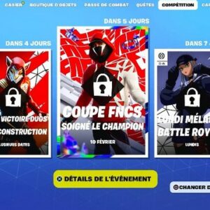 Coupe FNCS soigné le champion fortnite