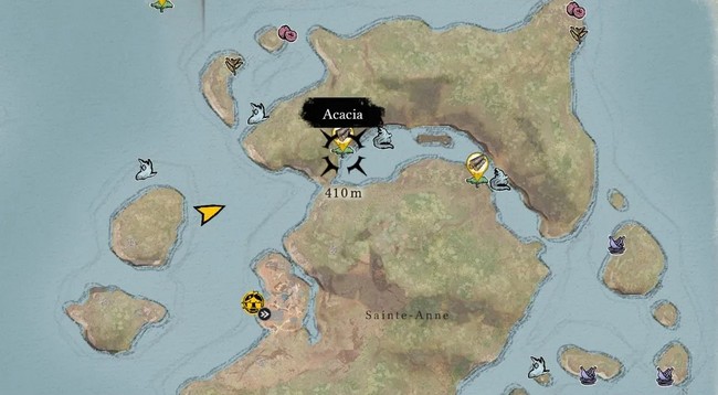 Emplacement Acacia Skull and Bones