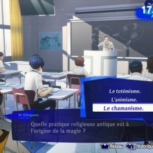Questions des professeurs en cours Persona 3 Reload