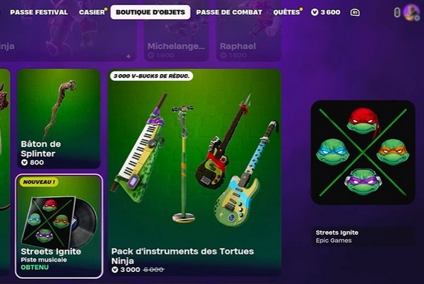 Rues enflammées fortnite