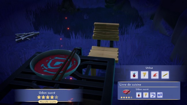 Udon sucré dans Disney Dreamlight Valley