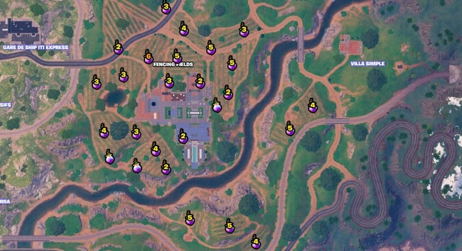 emplacement Flobaie fortnite