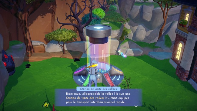 station de visite des vallées Disney Dreamlight Valley