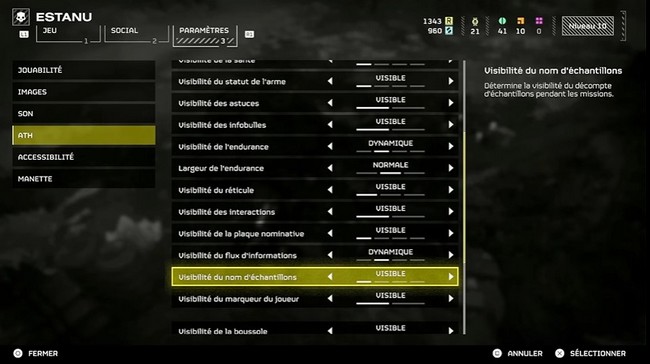 changer la visibilité du nombre d'échantillons dans Helldivers 2