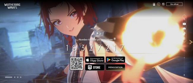se préinscrire à Wuthering Waves