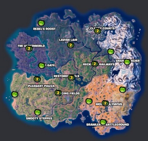 Charrettes de choux dans Fortnite