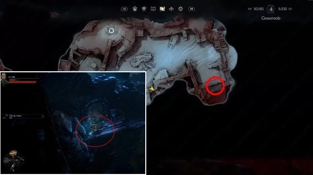 Emplacement clé du mess No Rest for the Wicked