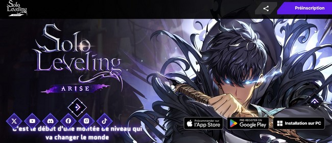 préinscription Solo Leveling Arise