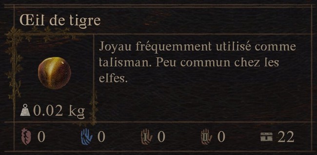 Œil de tigre Dragon's Dogma 2