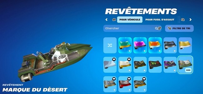 Débloquer le Revêtement Marque du Désert gratuitement sur Fortnite