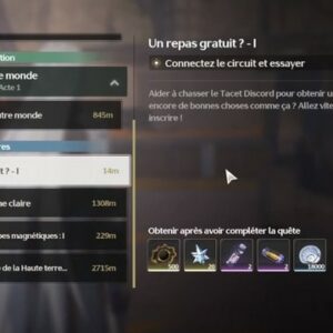 Un repas gratuit (1) dans Wuthering Waves