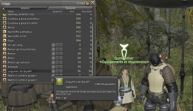 Comment obtenir Gysahl dans Final Fantasy XIV
