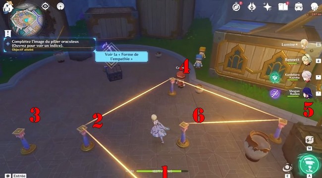 Complétez l’image du pilier oraculeux La forme de l'empathie-genshin impact 4.8