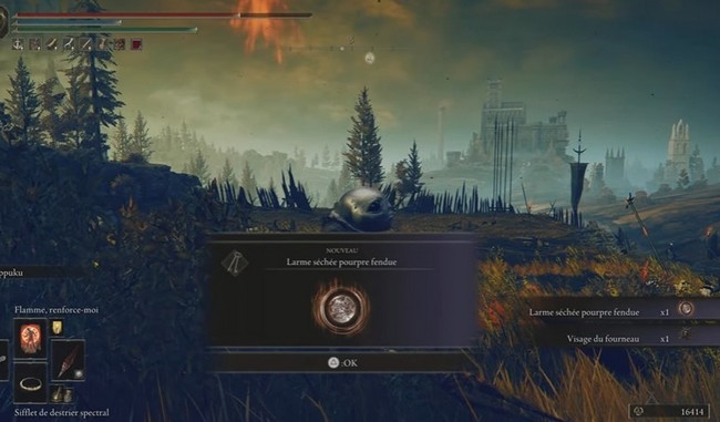 Larme séchée pourpre fendue Elden Ring Shadow of the Erdtree