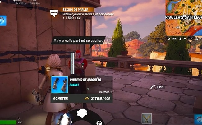Pouvoir Magnéto dans Fortnite Chapitre 5 Saison 3