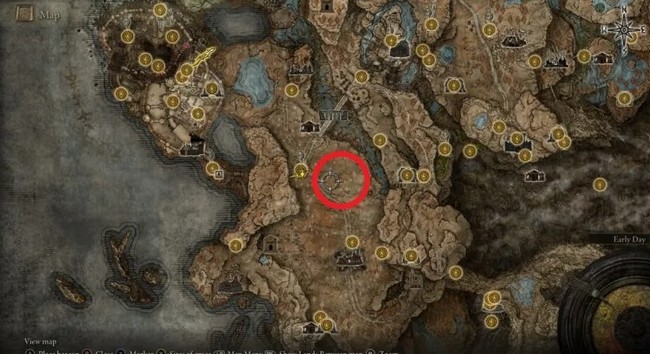 emplacement Larme Solidifiée De Déviation dans Elden Ring