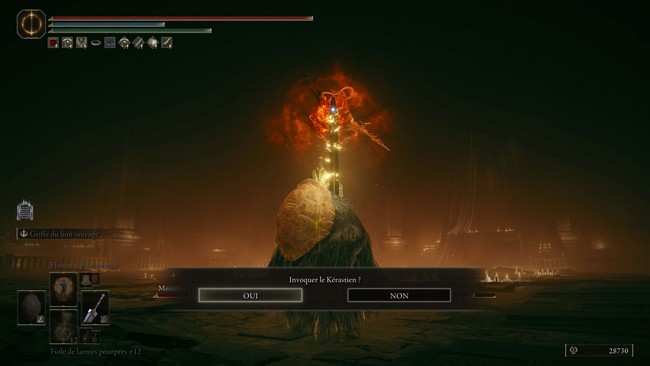 invoquer le Kérastien elden ring