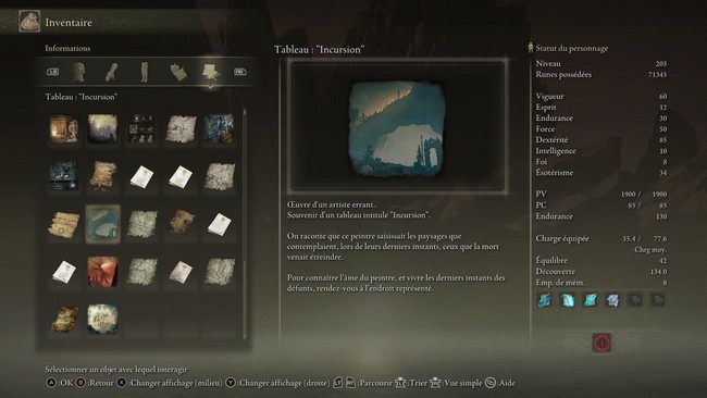 peinture de l'Incursion dans Elden Ring