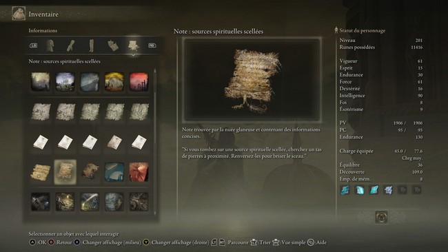 sources spirituelles scellées elden ring