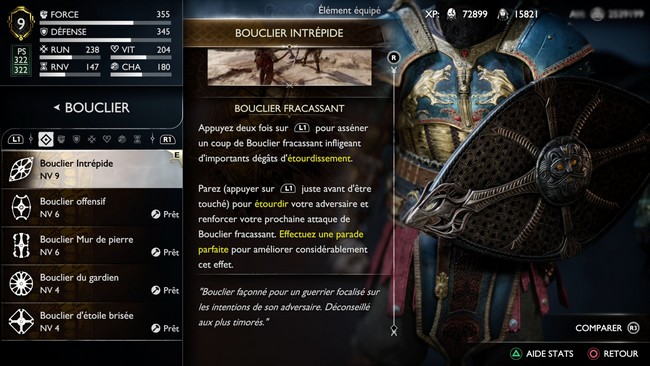 Bouclier intrépide God of War Ragnarök