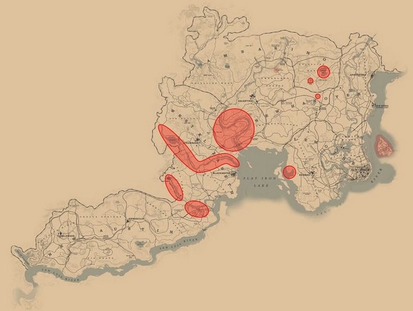 Crapet arlequin dans Red Dead Redemption 2