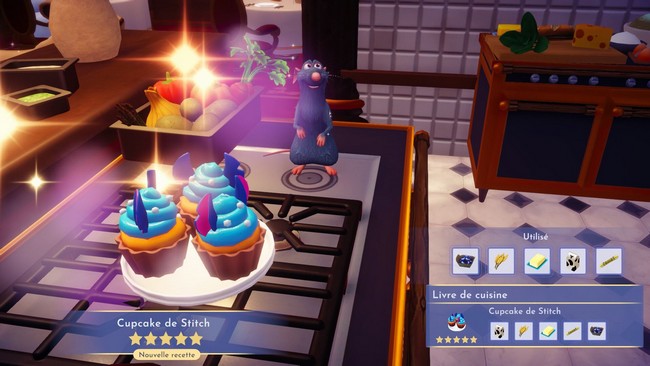 Cuisiner les Cupcakes de Stitch dans Disney Dreamlight Valley