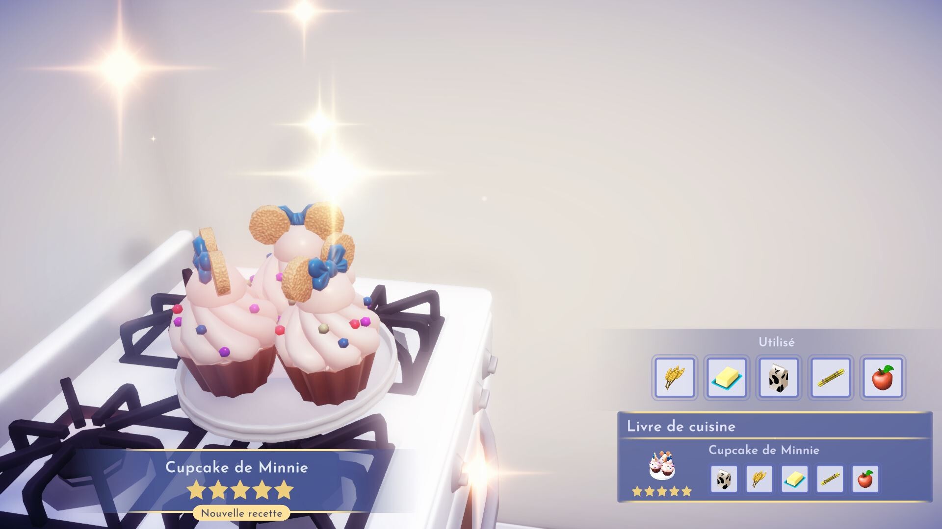 Cupcake de Minnie Disney Dreamlight Valley