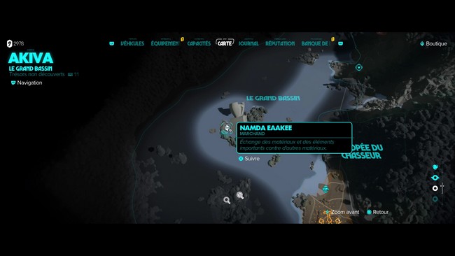 Emplacement Marchand perdu sur Akiva dans Star Wars Outlaws