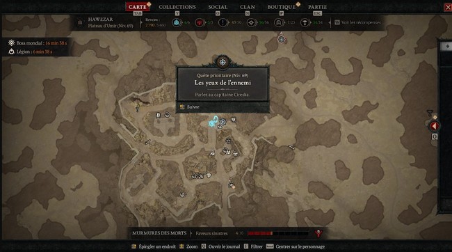 Quête Les Yeux de l'Ennemi dans Diablo 4