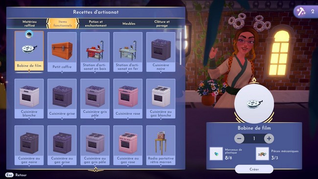 Quête Mickey Mystérieux dans Disney Dreamlight Valley-bobine du film