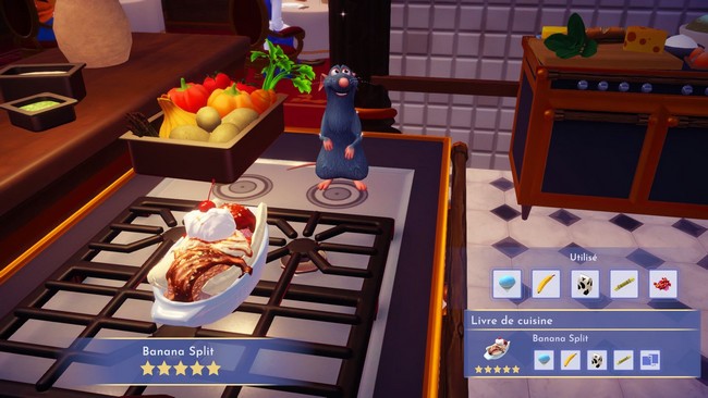 Recette Banana Split Disney Dreamlight Valley