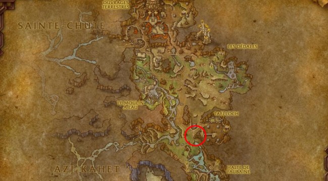 emplacement de la Machine à Kaja'Cola dans World of Warcraft The War Within