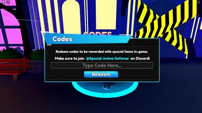 Roblox : Codes Spécial Anime Defense Septembre 2024