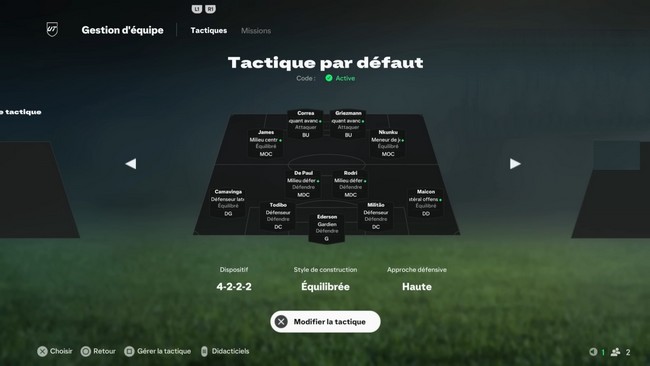 code tactique dans EA FC 25