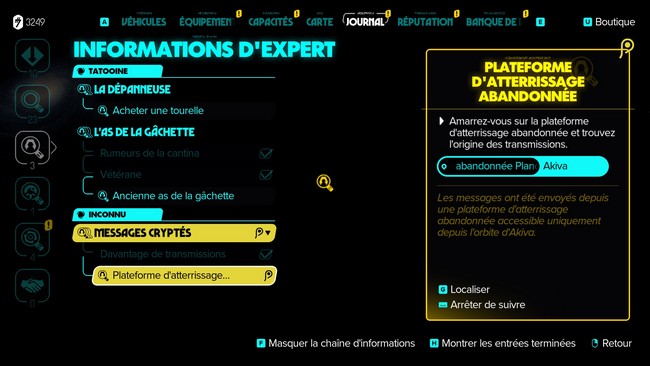 plateforme d’atterrissage abandonnée Star Wars Outlaws