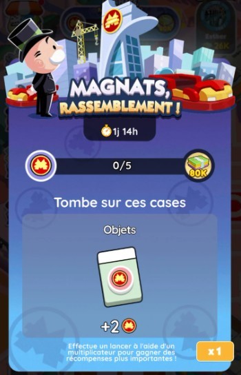 Magnats, rassemblement Monopoly GO