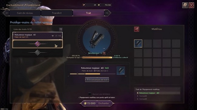 débloquer les Traits dans Throne and Liberty