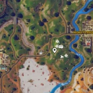 emplacements des balises de faille sur la carte