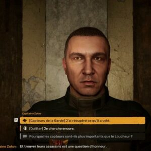 donner les capteurs au capitaine Zotov