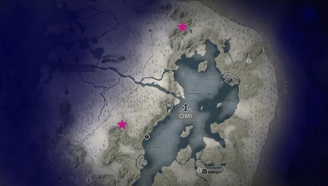 Emplacements de Kuji-Kiri à Omi