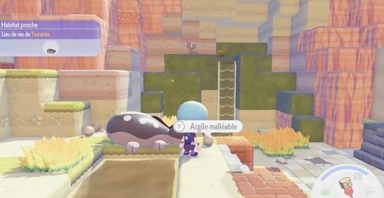 Emplacement Argile malléable Pokémon Pokopia