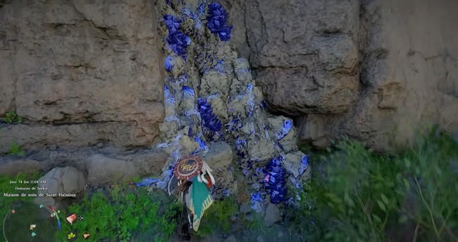 Emplacement Azurite dans Crimson Desert