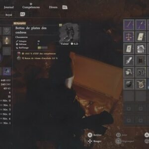 Emplacement Bottes De Plates Des Ombres Crimson Desert