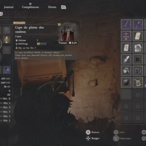 Emplacement de la Cape De Plates Des Ombres dans Crimson Desert