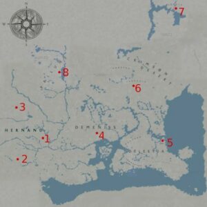 Où trouver toutes les cloches de Crimson Desert