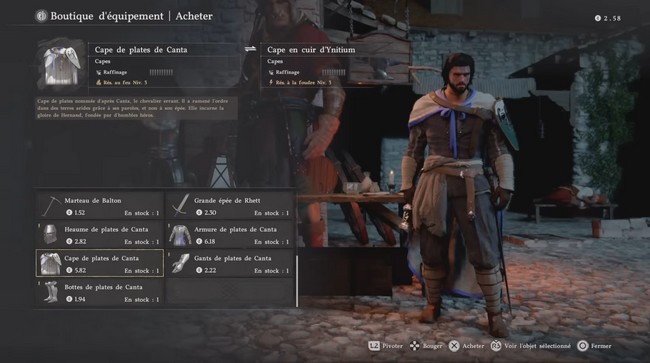 Récupérer Armures & Armes Matthias-crimson-desert